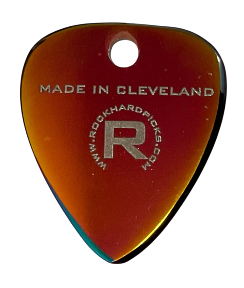 *Limited Edition* "Burnt Orange" Right Handed Rock Hard Pick (Beveled Edge)